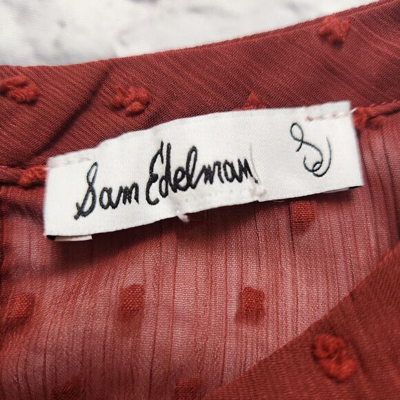 🌼Sam Edelman Womens Size XS Sweater Top Sheer Sleeves (size tag missing) 🌼 - Picture 12 of 14